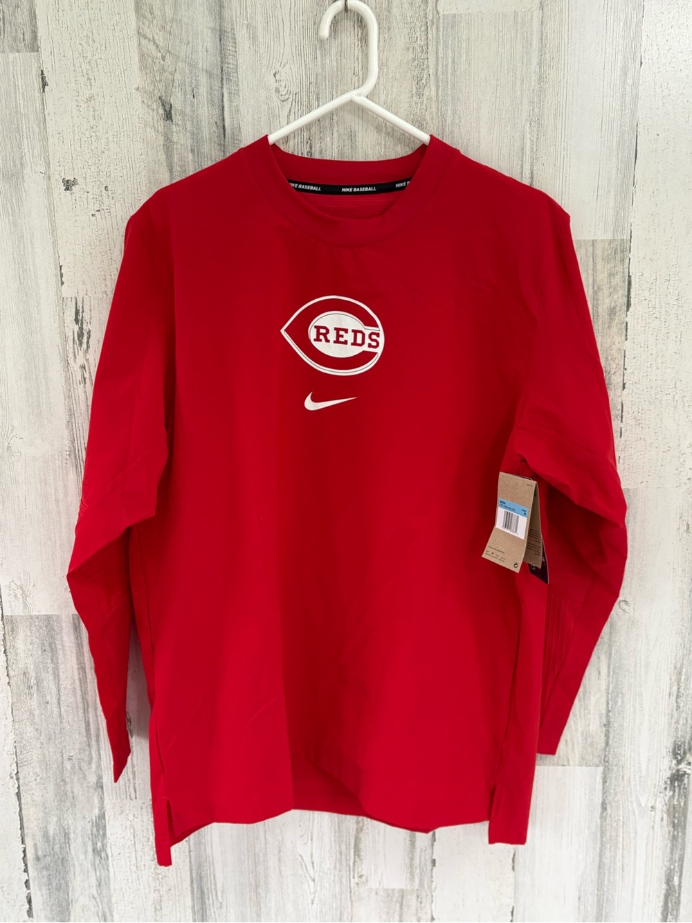 Nike Men’s Size Medium Cincinnati Reds Lightweight Crewneck Pullover NWT